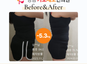 [-5.3kg] 습담개선탕 복용 비포애프터